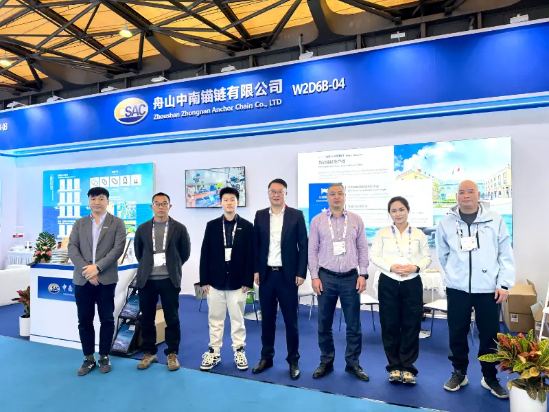 Zhoushan Zhongnan Anchor Chain al MARINTEC 2025: una partecipazione di successo a Shanghai